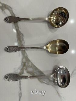 99pc Royal Cisele Christofle Sterling Silver Flatware Set. 950 French. Very Rare