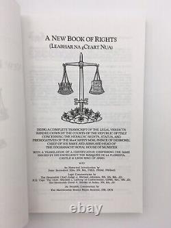 A New Book of Rights (Leabhar na gCeart Nua) Royal Eoghanacht Society Very Rare