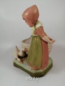 A Royal Dux, Dutch girl figurine, c. 1918, very rare