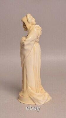 A Very Rare Early (royal) Doulton Burslem Vellum Figure Oh Law By Charles Noke