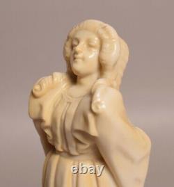 A Very Rare Early (royal) Doulton Burslem Vellum Figure Oh Law By Charles Noke