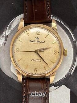 A Very Rare Smiths Imperial Automatic 9 ct. Gold Wristwatch