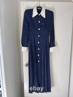 ASO Royal Kate Middleton Alessandra Rich Polka Dot Dress UK 6/8 Very Rare