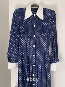 ASO Royal Kate Middleton Alessandra Rich Polka Dot Dress UK 6/8 Very Rare