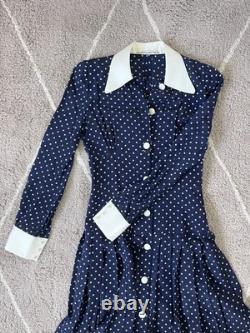 ASO Royal Kate Middleton Alessandra Rich Polka Dot Dress UK 6/8 Very Rare