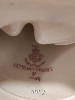 ATG Very Rare Pair Royal Worcester Figurine Queen Mary King George Limit Edition