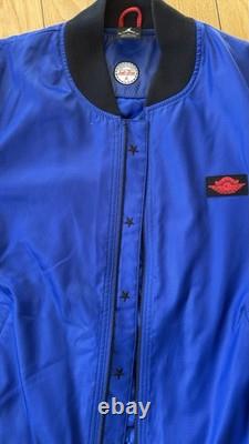 Air Jordan x Just Don Wings Bomber Basketball Jacket Royal Blue Very Rare Size M