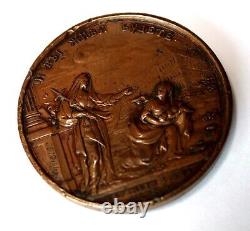 Antique 1763 Imperial Russian Table Medal 1st Orphanage in Russia, Very Rare #82