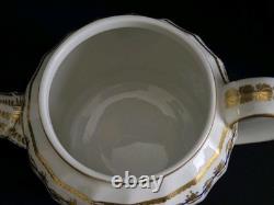 Antique Crown Derby Porcelain Teapot Gold Leaf Cobalt Circa 1780-1800 VERY RARE