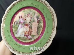 Antique Imperial Russian Kuznetsov porcelain plate 1920s very rare