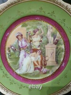 Antique Imperial Russian Kuznetsov porcelain plate 1920s very rare