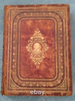 Antique Leather Cover Imperial Shakespeare Volume I & II VERY RARE Books