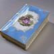 Antique Royal Blue French Porcelain limoges Library Trinket Book box Very Rare