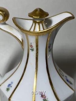 Antique Royal Copenhagen Henriette Oil and Vinegar Bottles With Lids Very Rare