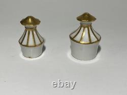 Antique Royal Copenhagen Henriette Oil and Vinegar Bottles With Lids Very Rare