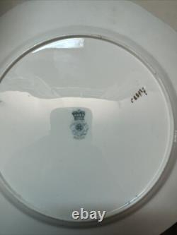 Antique Royal Doulton Plate 10 Inch Burslem Blue White Gold Very Rare