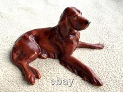 Antique VERY RARE Vintage Royal Worcester Setter Lying Doris Lindner #2952