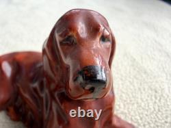 Antique VERY RARE Vintage Royal Worcester Setter Lying Doris Lindner #2952