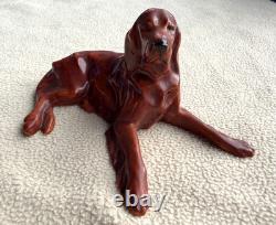 Antique VERY RARE Vintage Royal Worcester Setter Lying Doris Lindner #2952