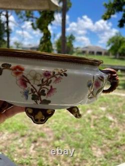 Antique Vase porcelain (gravy boat)England Royal Worcester 1883. Very rare style