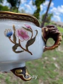 Antique Vase porcelain (gravy boat)England Royal Worcester 1883. Very rare style