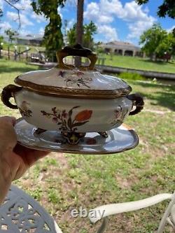 Antique Vase porcelain (gravy boat)England Royal Worcester 1883. Very rare style