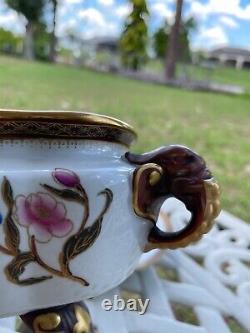 Antique Vase porcelain (gravy boat)England Royal Worcester 1883. Very rare style