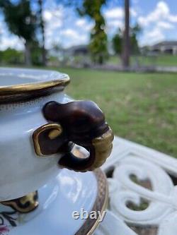 Antique Vase porcelain (gravy boat)England Royal Worcester 1883. Very rare style