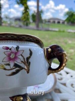 Antique Vase porcelain (gravy boat)England Royal Worcester 1883. Very rare style