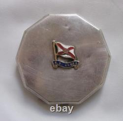 Antique Very Rare Rml S. S. Andes Ship England Powder Compact Royal Mail Lines