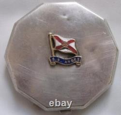 Antique Very Rare Rml S. S. Andes Ship England Powder Compact Royal Mail Lines