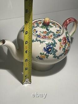 Antique Very Rare Royal Cauldon Victoria Est 1774 5 Cup Teapot With Lid V4143