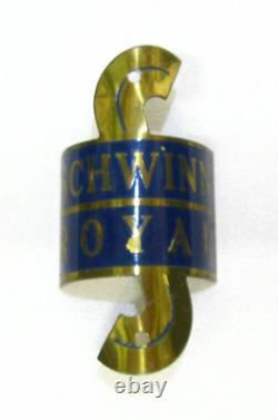 Arnold, Schwinn Royal Chicago Brass 1930's Head Badge Very Rare! Used