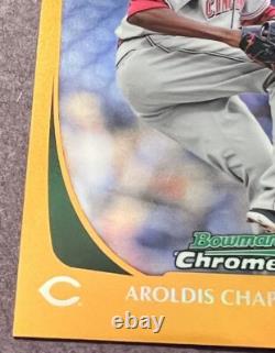 Aroldis Chapman 2011 Topps Bowman Chrome Orange REFRACTOR /25 SSP RC Very Rare