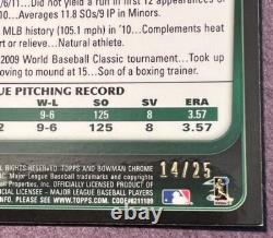 Aroldis Chapman 2011 Topps Bowman Chrome Orange REFRACTOR /25 SSP RC Very Rare