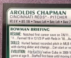 Aroldis Chapman 2011 Topps Bowman Chrome Orange REFRACTOR /25 SSP RC Very Rare