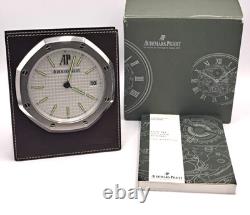 Audemars Piguet Table Clock Royal Oak Very Rare White Dial Model Hand-wound Type