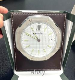 Audemars Piguet Table Clock Royal Oak Very Rare White Dial Model Hand-wound Type