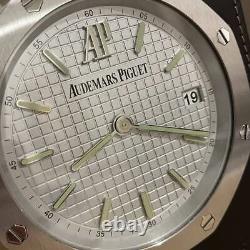 Audemars Piguet Table Clock Royal Oak Very Rare White Dial Model Working