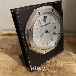 Audemars Piguet Table Clock Royal Oak Very Rare White Dial Model Working