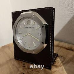 Audemars Piguet Table Clock Royal Oak Very Rare White Dial Model Working