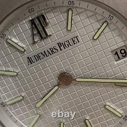 Audemars Piguet Table Clock Royal Oak Very Rare White Dial Model Working