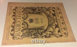 BBC RADIO TIMES UK 1953 very rare vintage QUEEN ELIZABETH II CORONATION NUMBER