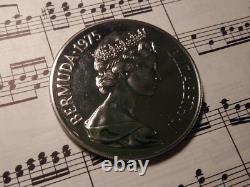 BERMUDA $25 1975 KM23 Cu-Ni 48 mm 1-year type Royal Visit Minted 1,193 VERY RARE