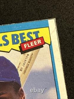 BO JACKSON 1987 FLEER BASEBALL'S BEST #M4 OF 6 BOX BOTTOM-VERY RARE! Look It Up