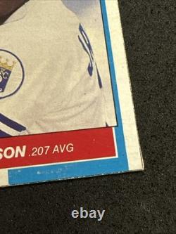 BO JACKSON 1987 FLEER BASEBALL'S BEST #M4 OF 6 BOX BOTTOM-VERY RARE! Look It Up