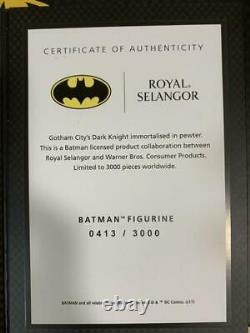 Batman Royal Selangor World Limited 3000 Figure withbox very Rare Good condition