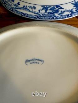 Beautiful Nippon Royal Sometuke CASSEROLE Dish Hand-Painted VERY RARE 1906-1921