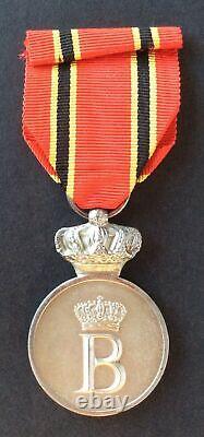 Belgium Very Rare Royal House Medal 2nd Class Awarded to Foreigners