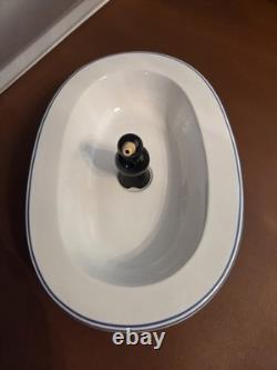 Black Pie Bird Set Terence Conran Design Royal Doulton Very Rare With Blue Trim